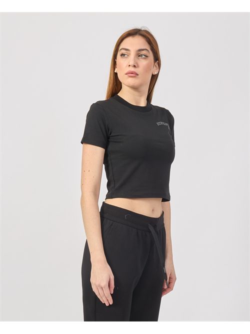 T-shirt cropped Richmond X con logo RICHMOND X | UWP25198TSBLACK